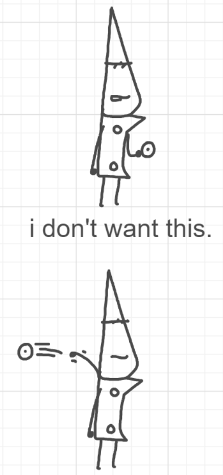 A panel from Running Duos, episode four of the Board Boards object show by Furretwalk/WalkingFurret.